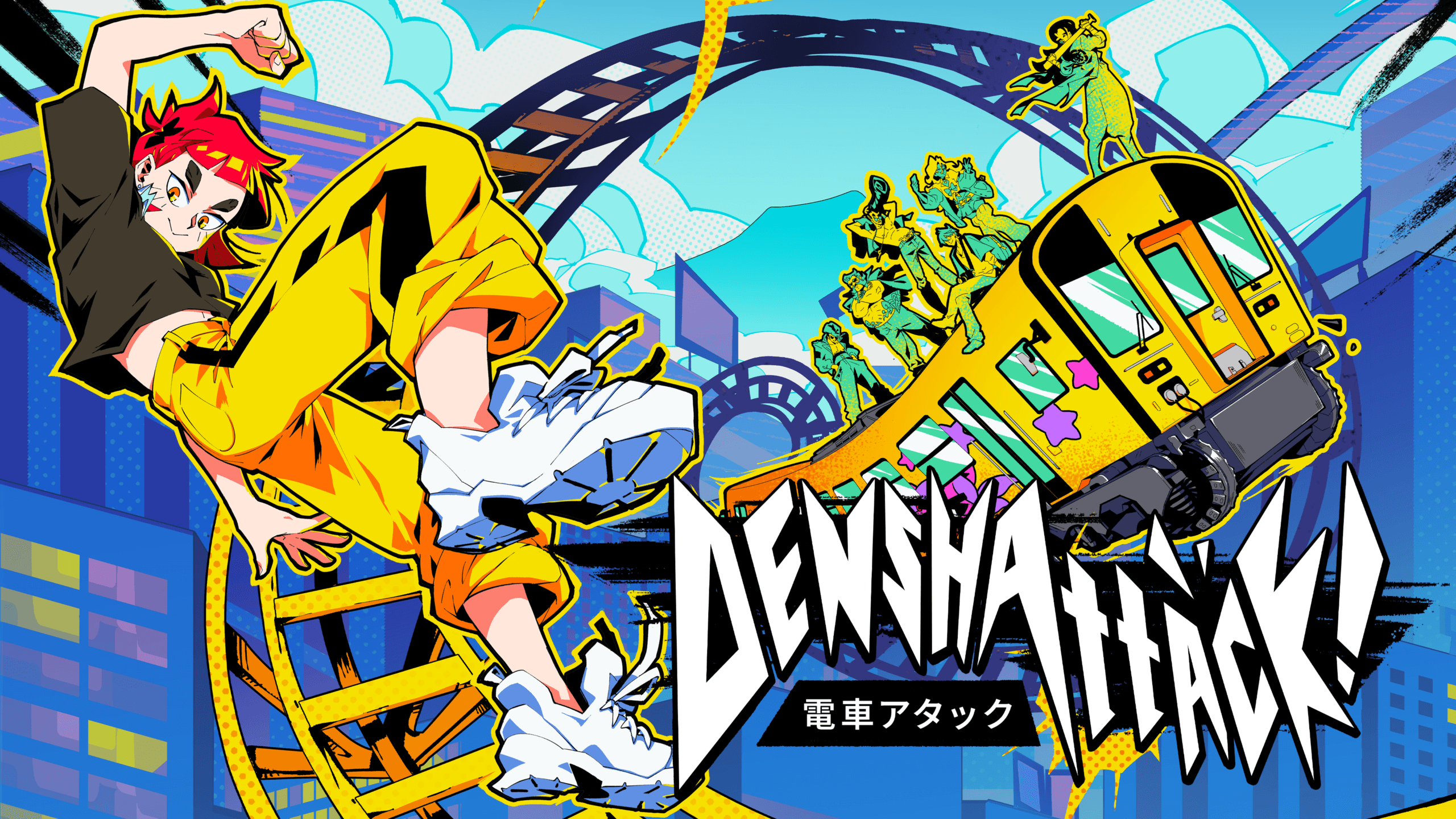 DenshAttack Key Art and Logo HD scaled