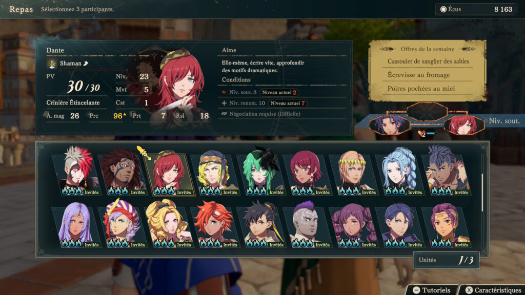 Fire Emblem Fortune's Weave recrutement