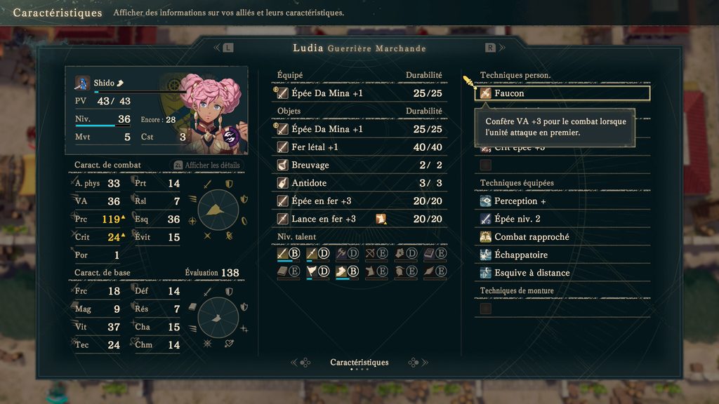 Fire Emblem Fortune's Weave techniques