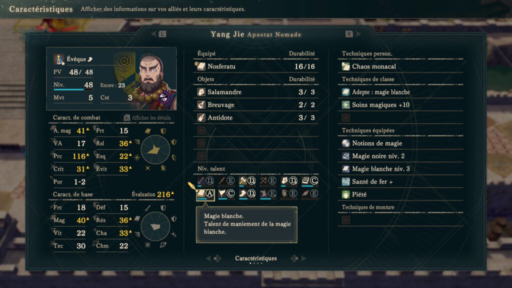 Fire Emblem Fortune's Weave talents