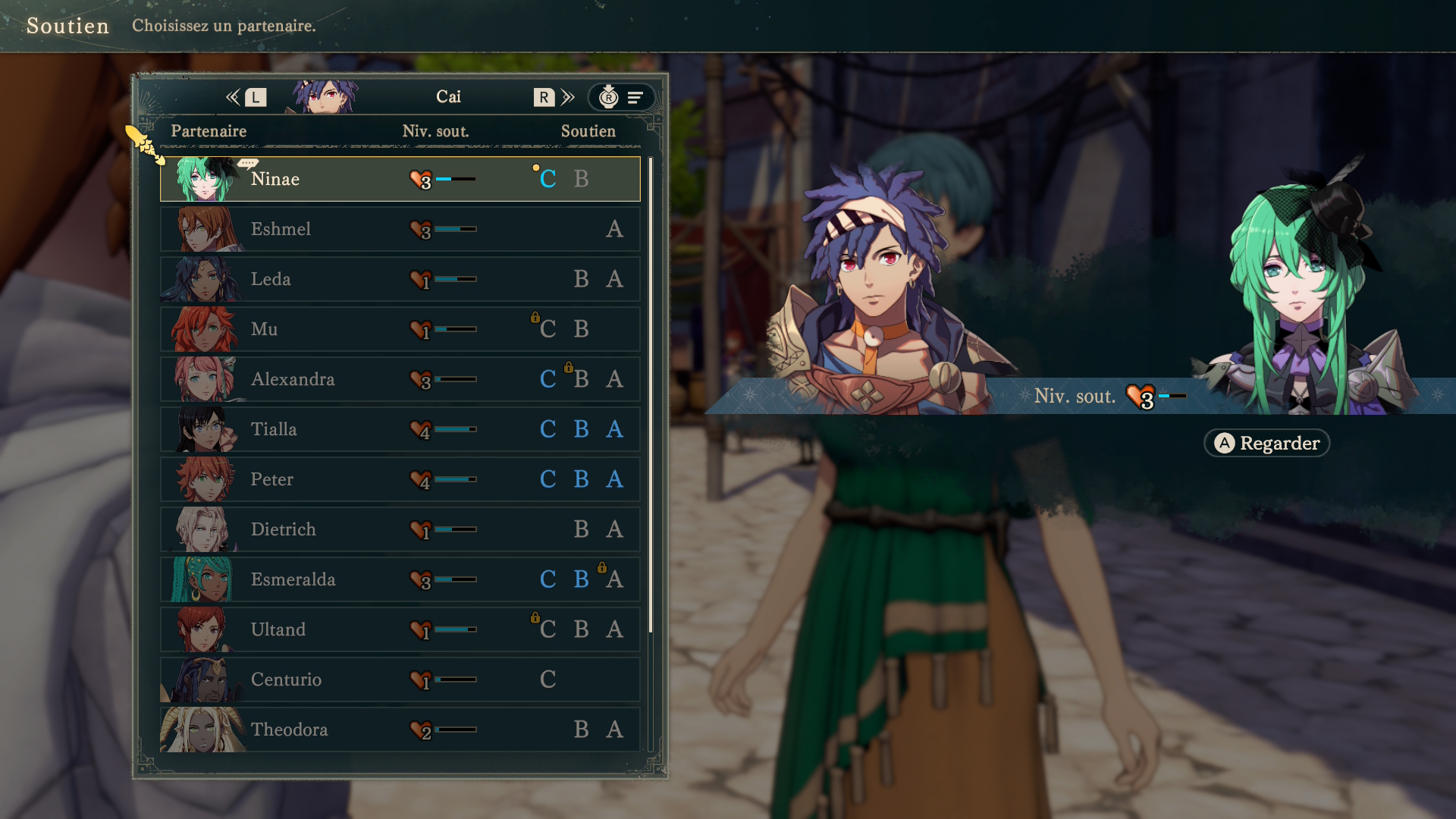 Fire Emblem Fortune's Weave soutiens